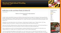 Desktop Screenshot of mdhighschoolwrestling.com